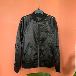 Black Pacsun Bomber Jacket